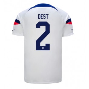 Lacne Muži Futbalové dres Spojené štáty Sergino Dest #2 MS 2022 Krátky Rukáv - Domáci